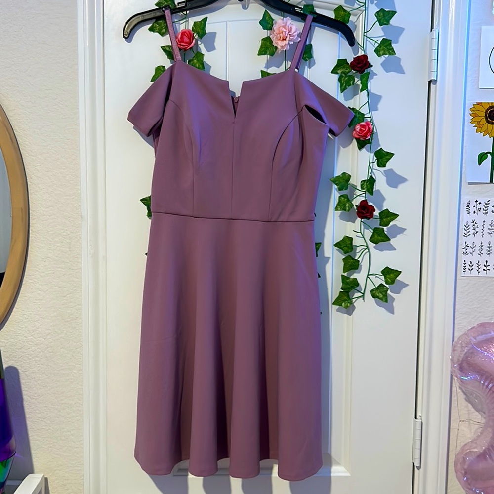 Purple mini dress